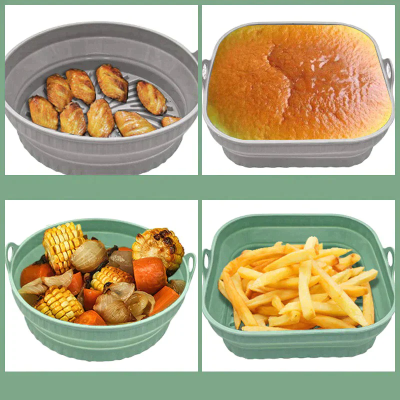 Slide&Fry™️ Zusammenklappbare AirFryer-Fritierform aus Silikon - Image 10