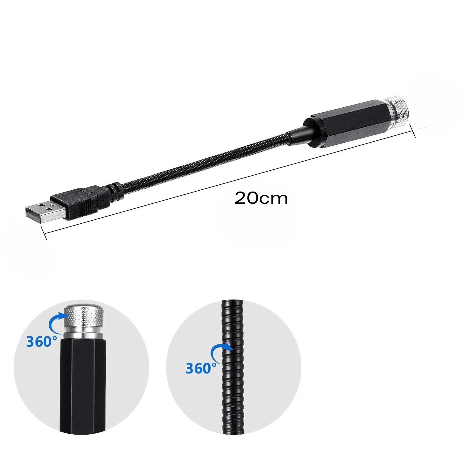 Snaky™ | LED-Projektlampe | USB-LED-Lampe für einen Sternenhimmel im Auto! - Image 5