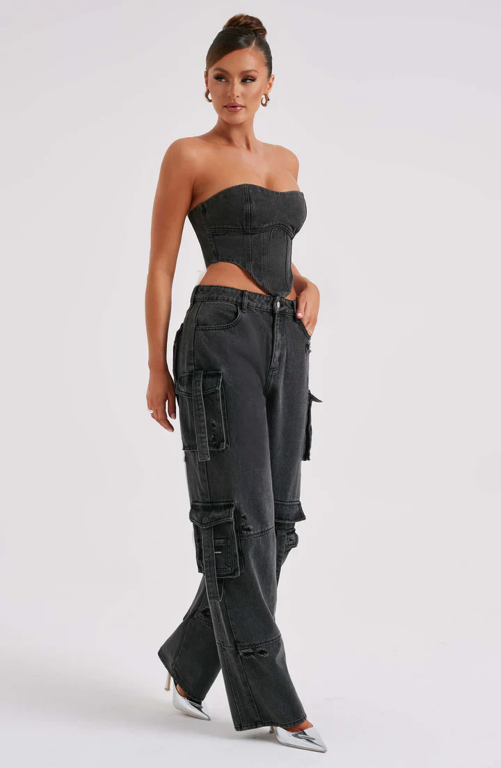 Vera™ - Cargo Denim Set | 50 RABATT - Image 13